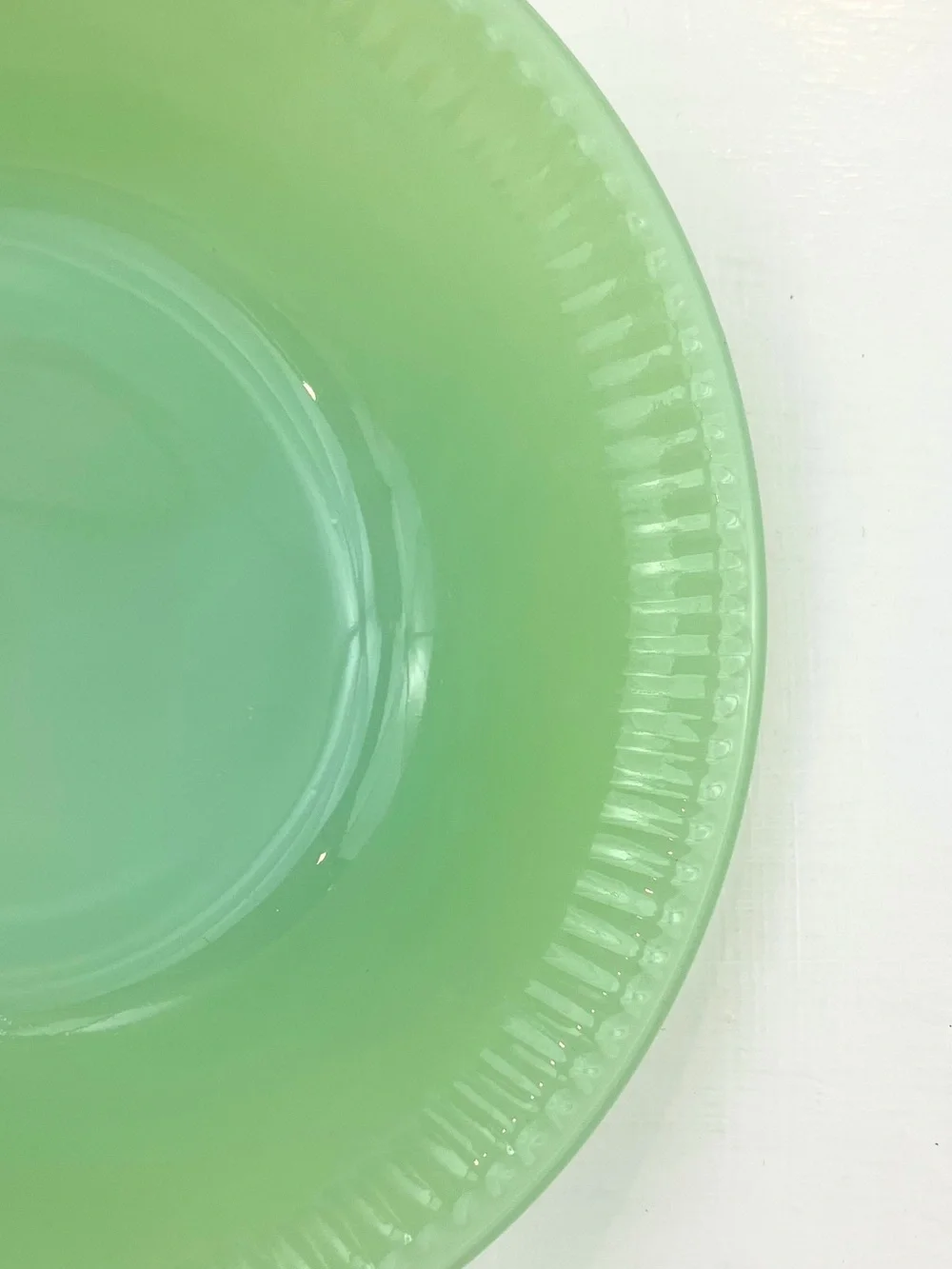 Vintage Fire King Jane Ray Jadeite Dessert Bowls Set of 2 1950's